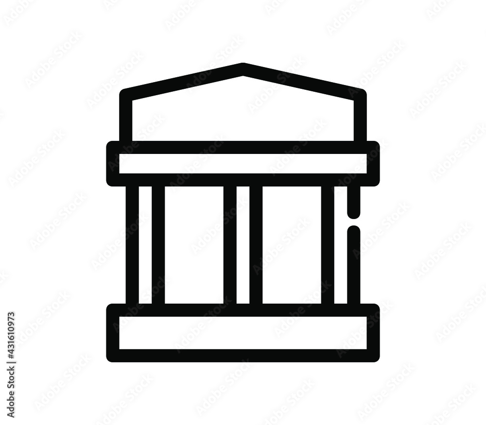 Greek temple icon Greek temple icon