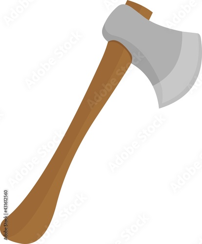 Vector illustration of an ax emoticon