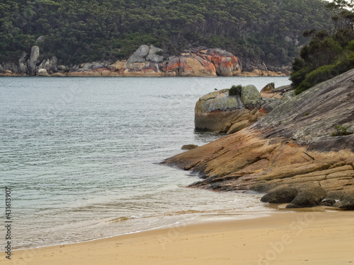 Canvas Print Refuge Cove beach is a stunning, secluded beach on the east side of the Prom, ac