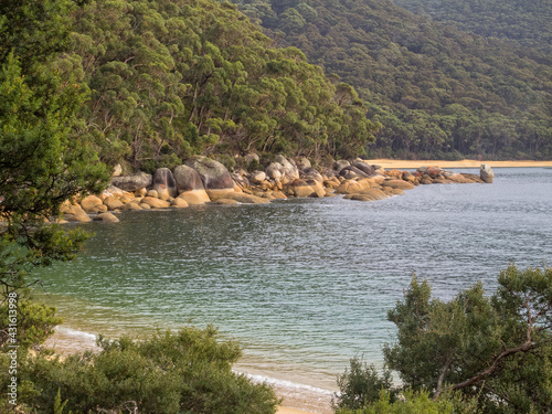 Canvas Print Refuge Cove on the east side of the Prom is accessible on foot or by boat only -