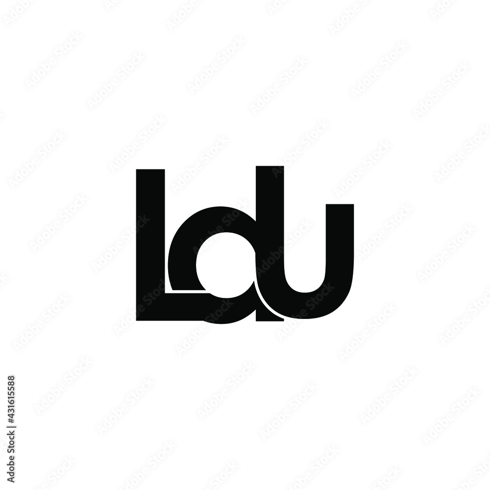 ldu letter original monogram logo design ldu letter original monogram logo design