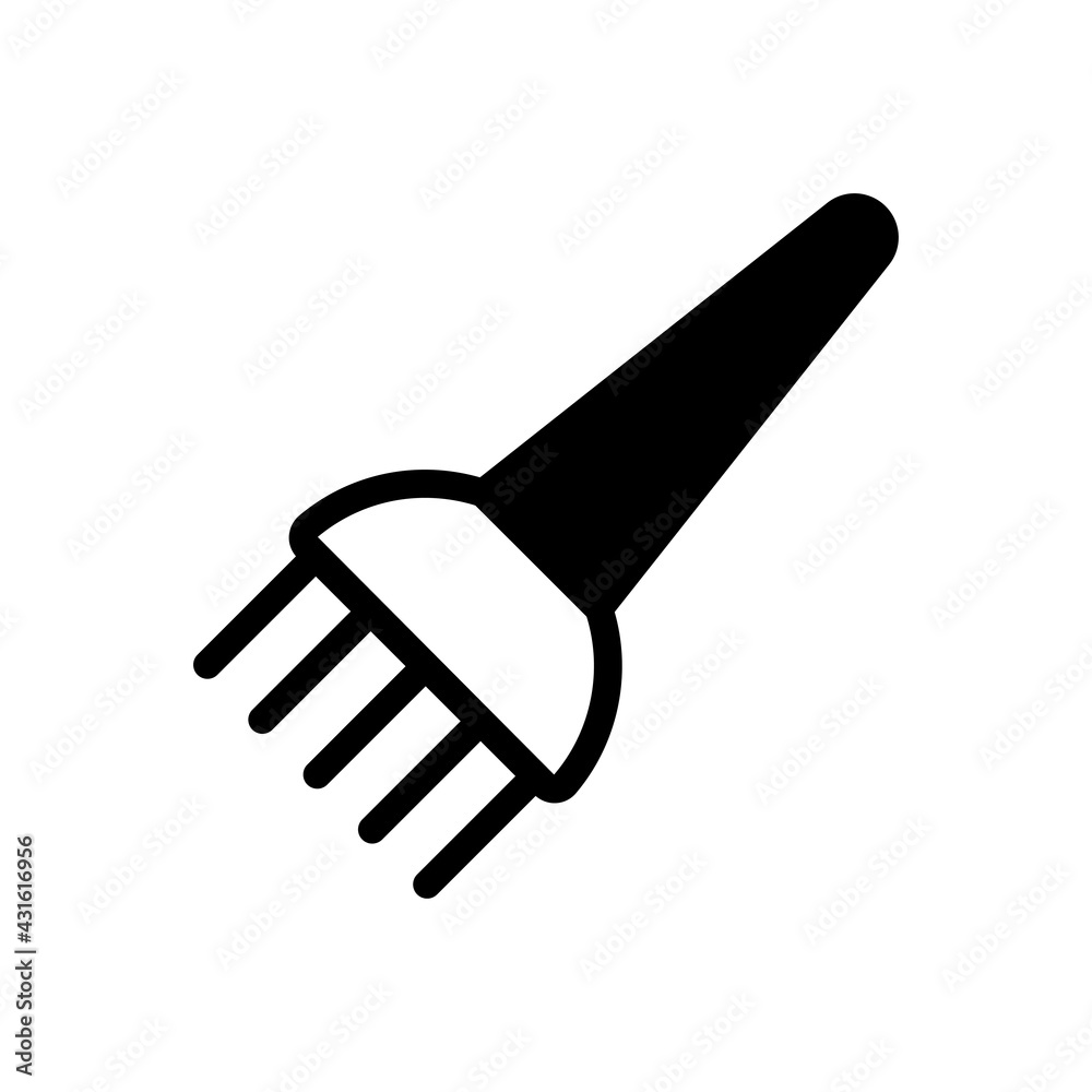 Tinting Brush Vector Solid Icon. Beauty and SPA symbol EPS 10 FIle Tinting Brush Vector Solid Icon. Beauty and SPA symbol EPS 10 FIle