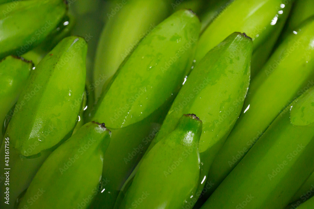 Bunches of fresh green thailand banana Bunches of fresh green thailand banana