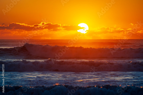 Sunrise on the sea