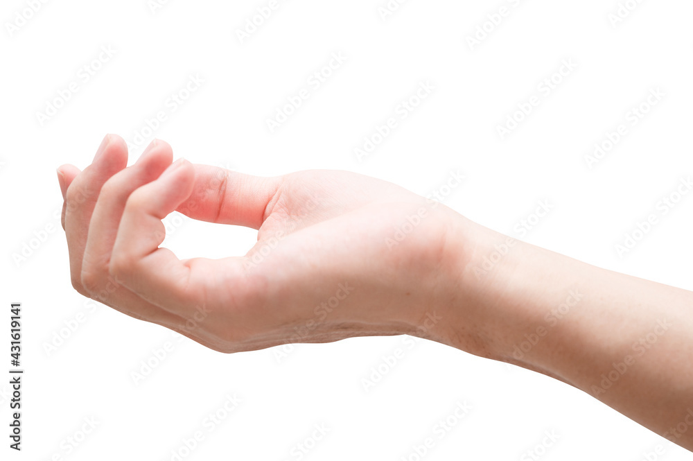 isolated of male caucasian hand holding something like a bottle or can.
isolated of male caucasian hand holding something like a bottle or can.