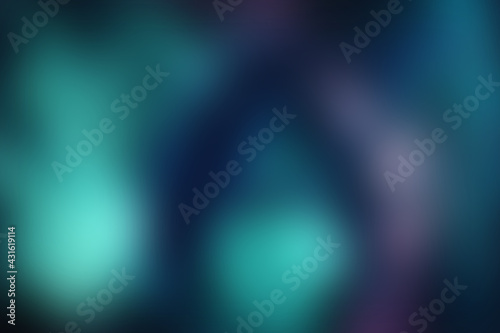 Abstract neon dark gradient background in bright blurred rainbow pastel colors. Colorful smooth banner deck presentation template