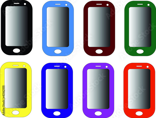 phone with icons