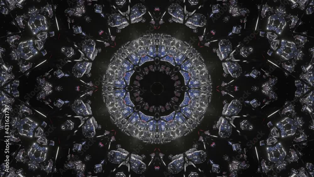 dark abstract moving background from kaleidoscope patterns. animated three-dimensional background. 3d render dark abstract moving background from kaleidoscope patterns. animated three-dimensional background. 3d render