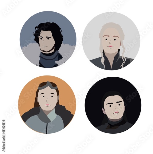 Quadro su tela Simply Vector GOT Character