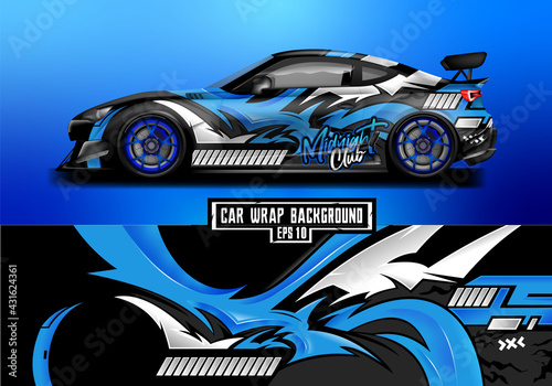 abstract modern car wrap background