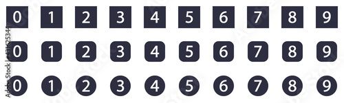 Conjunto de números del 0 al 9