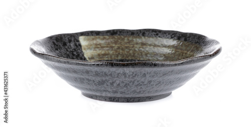 Quadro su tela Stone ware Bowl Isolated on white background
