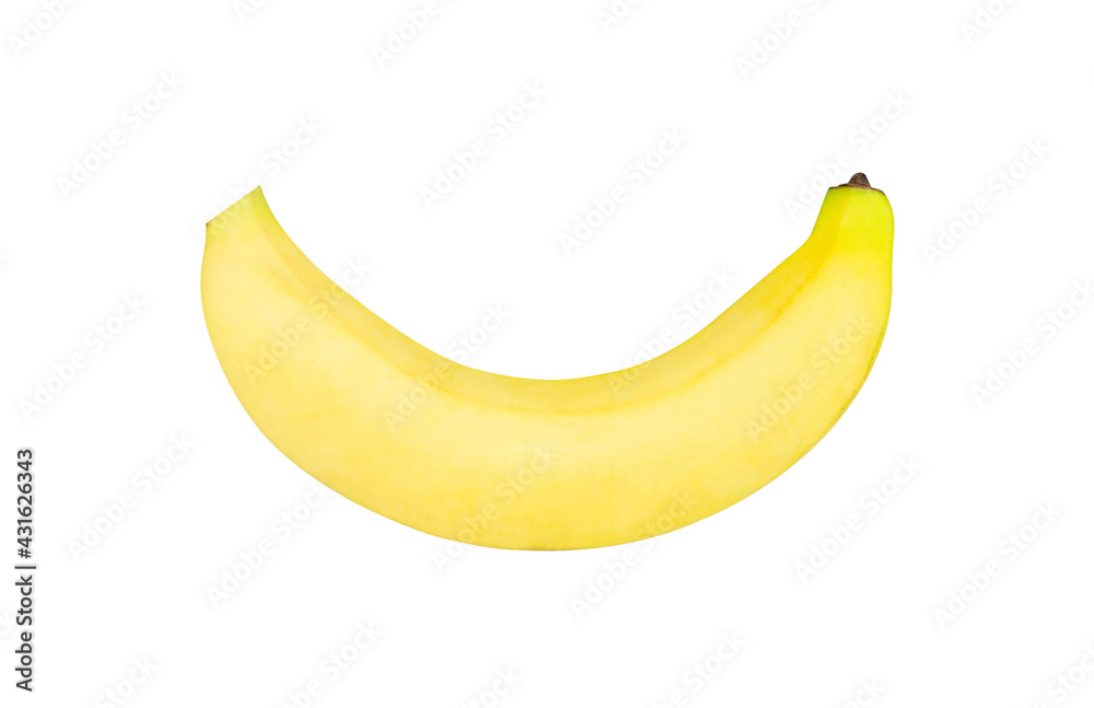 isolated banana with clipping path on white background isolated banana with clipping path on white background