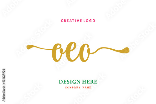 OEO lettering logo is simple, easy to understand and authoritative photo