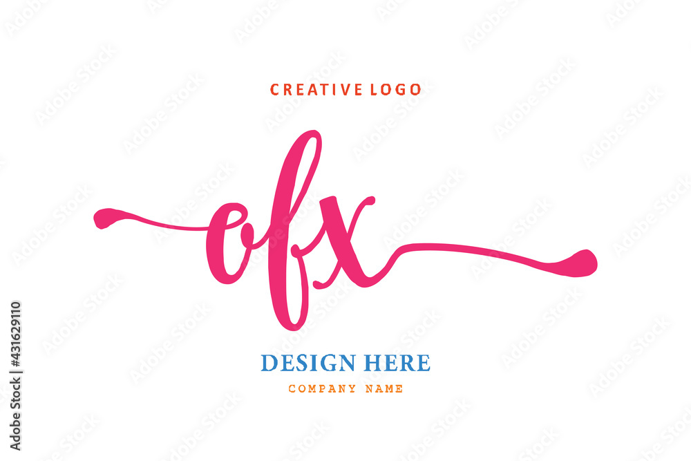 OFX lettering logo is simple, easy to understand and authoritative OFX lettering logo is simple, easy to understand and authoritative