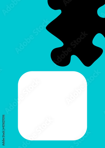 Vertical illustration format A4 - the design of the screen of the phone or tablet for inscriptions and photos