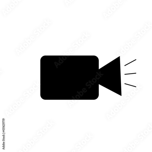 black camera vector image
