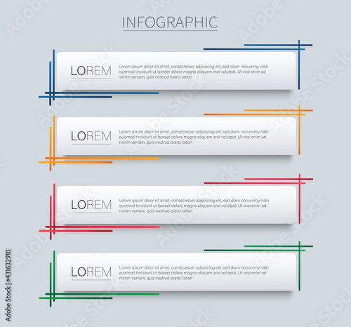 set of modern square isolated color frame template background vector illustration EPS10