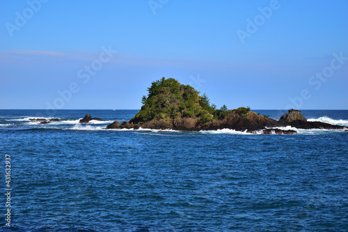 兵庫県香住　地蔵浜展望台から見た景色