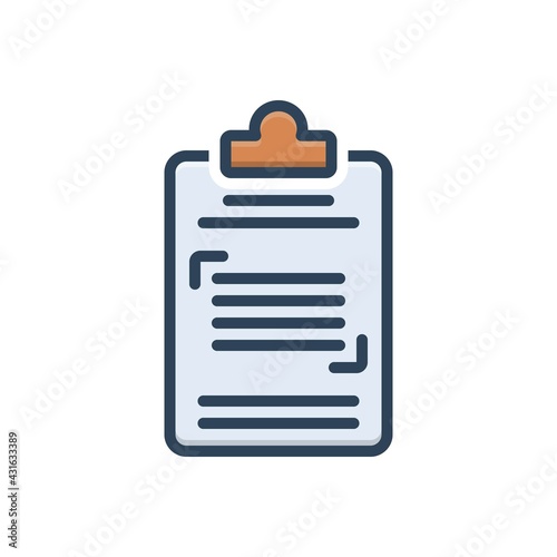Color illustration icon for sentences