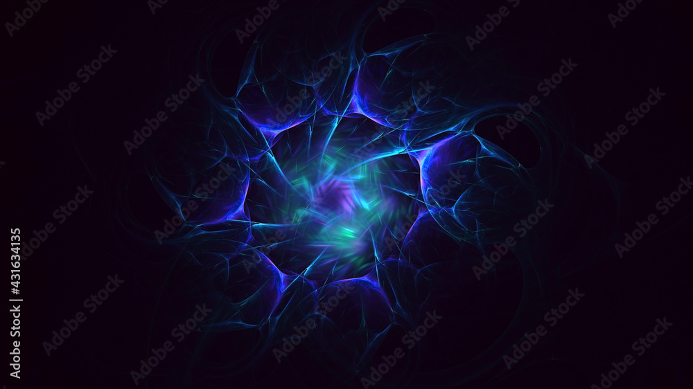 3D rendering abstract multicolor fractal light background 3D rendering abstract multicolor fractal light background