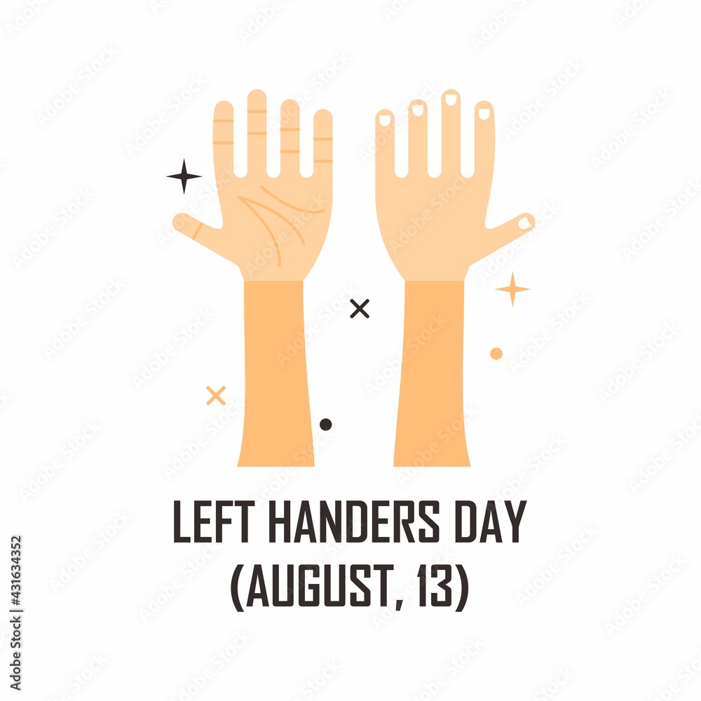 Two left hand illustration design. Easy to edit with vector file. Can use for your creative content. Especially about left hander day campaign in this august. Two left hand illustration design. Easy to edit with vector file. Can use for your creative content. Especially about left hander day campaign in this august.