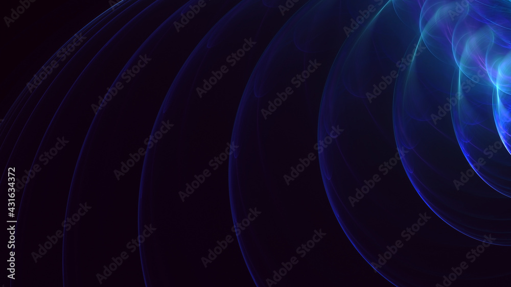 Fototapeta premium 3D rendering abstract multicolor fractal light background