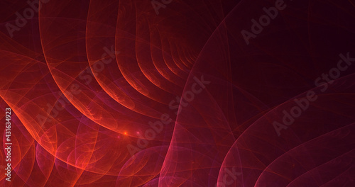 3D rendering abstract multicolor fractal light background