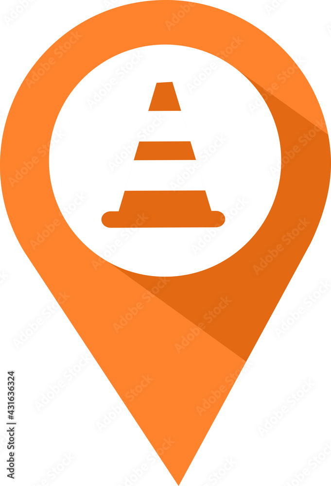 Fotografie coloured work or warning pin