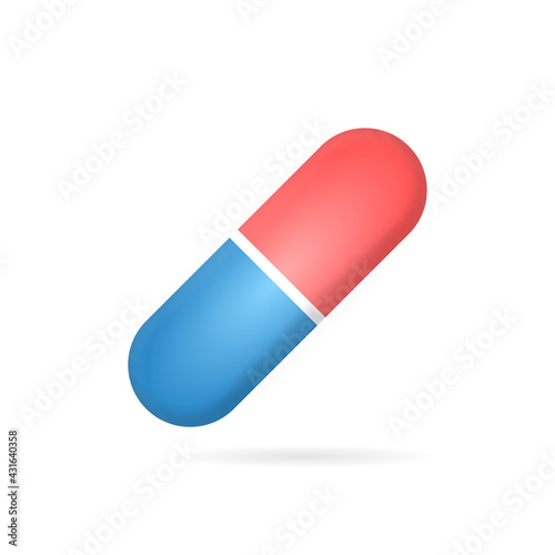 3D Drugs on white background Medical pill Tablet symbol