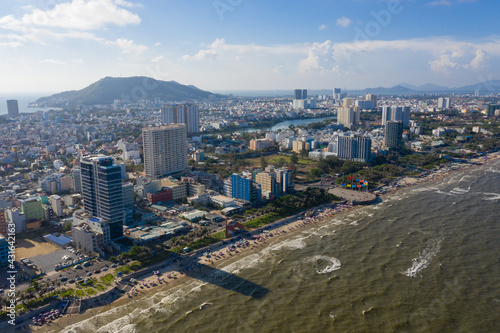 Vung Tau city and coast  Vietnam. Vung Tau is a famous coastal city in the South of Vietnam