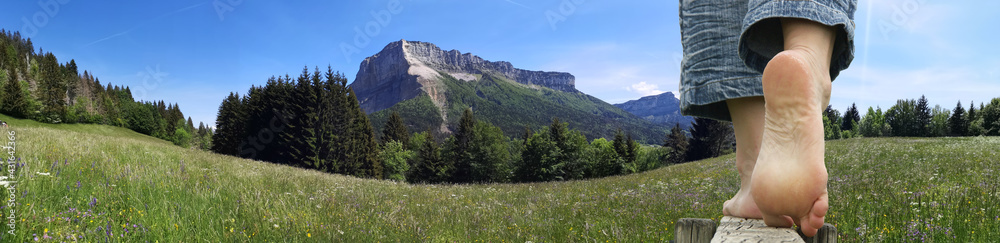 Vallée des entremonts en Chartreuse - alpes françaises Vallée des entremonts en Chartreuse - alpes françaises