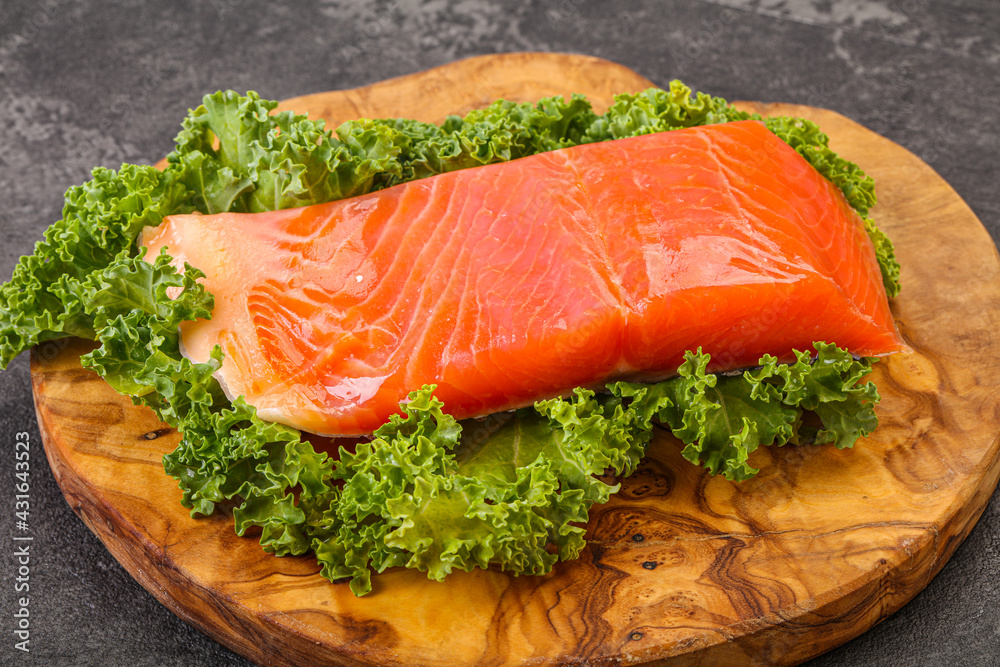 Salmon fillet slice for cooking Salmon fillet slice for cooking