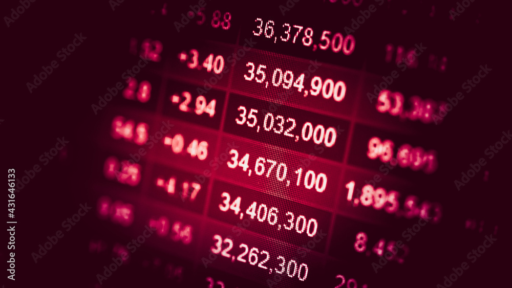 Forex market background, trading on the currency market Forex. Currency exchange rate for world currency: US Dollar, Euro, Frank, Yen. Financial, money, global finance, stock market background.	