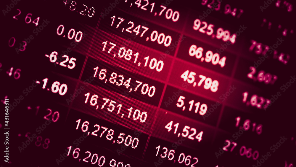 Financial accounting of profit summary graphs analysis. The business plan at the meeting and analyze financial numbers to view the performance of the company in stock market exchange.