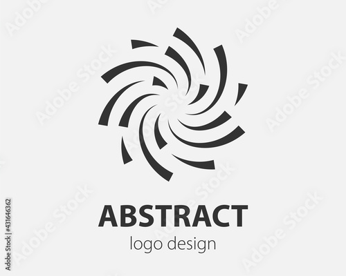 Swirl logo design element. Vector logotype company.