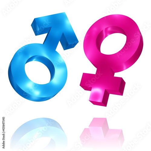 Symbole für männlich und weiblich