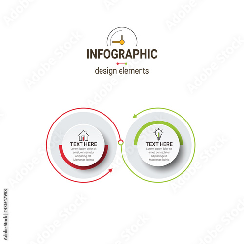 Infographic design vector and marketing icons. can be used for workflow layout, banner, diagram, number options, step up options, web design. 