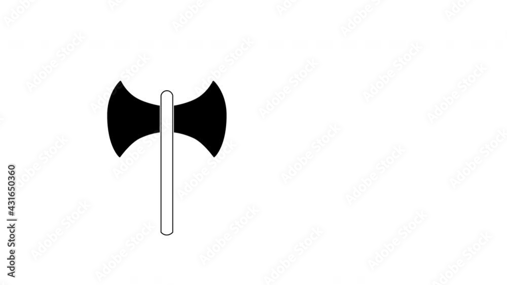 Double axe, labrys, war and homosexual symbol. Selamless loop animation,luma matte. Double axe, labrys, war and homosexual symbol. Selamless loop animation,luma matte.