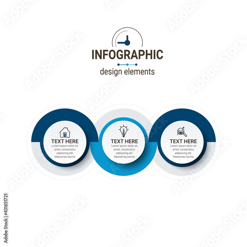 Vector Business infographics. Financial analysis data graphs and diagram, marketing statistic workflow modern business presentation elements vector investment progress icon.
