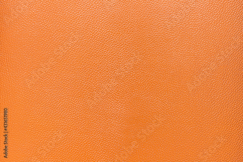 Orange leather pattern texture background © pandaclub23