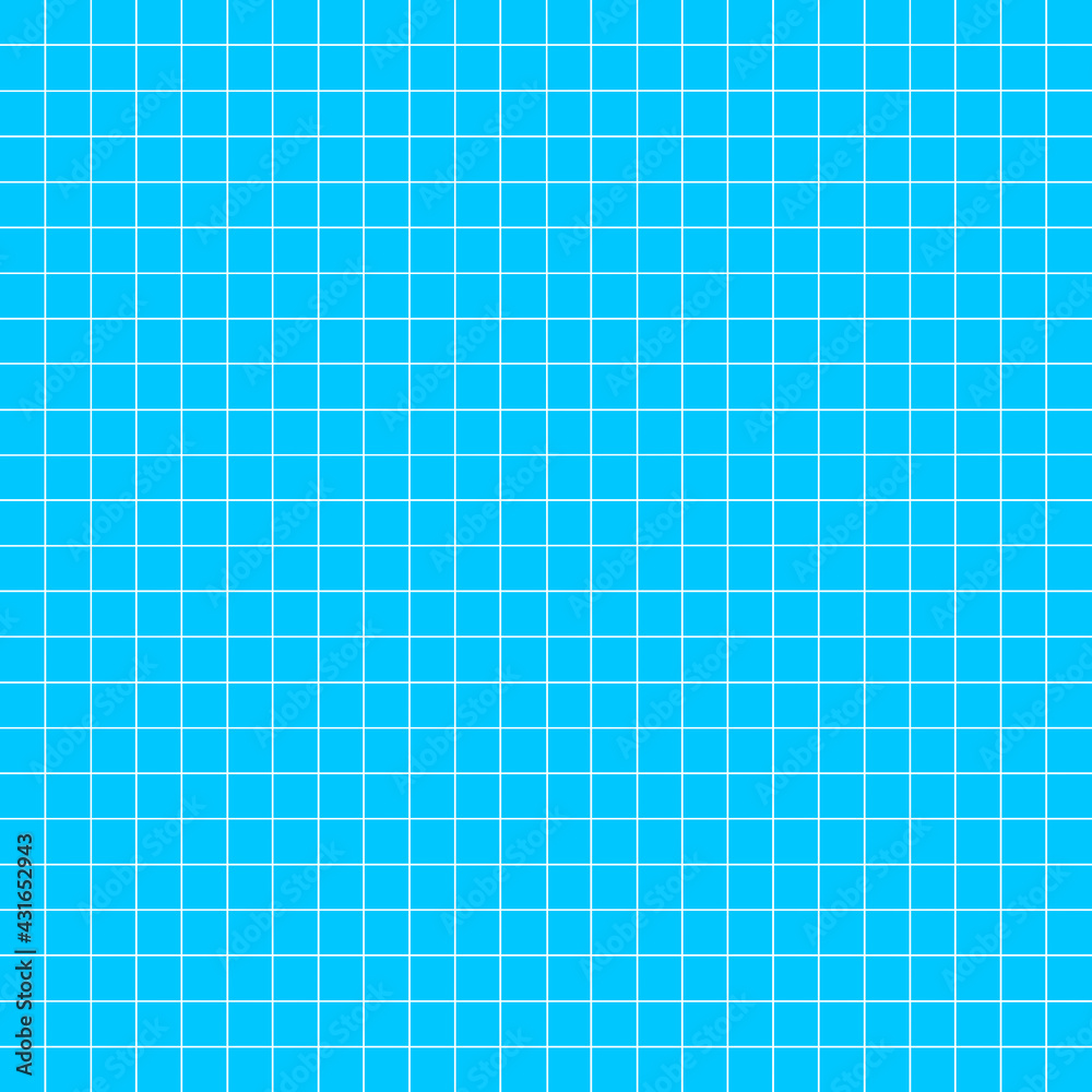 水色の背景に白の実線のグリッド 升目 Stock Illustration Adobe Stock