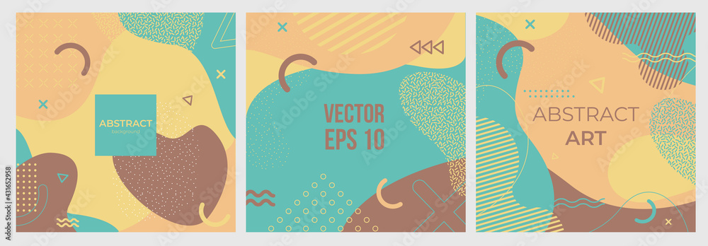 Memphis style banners Set of Colorful templates with geometric shapes, patterns with Memphis fashion. For invitation, presentation. Memphis style banners Set of Colorful templates with geometric shapes, patterns with Memphis fashion. For invitation, presentation.
