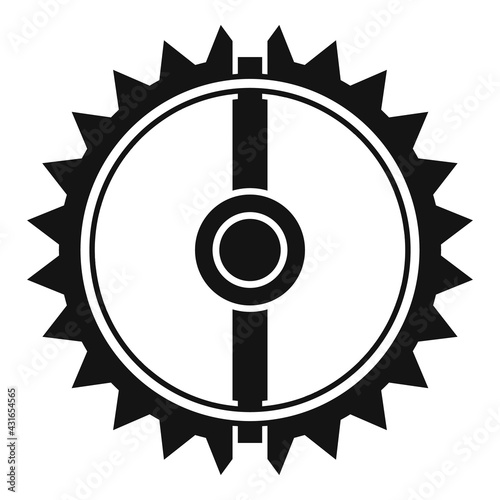 Round animal trap icon, simple style