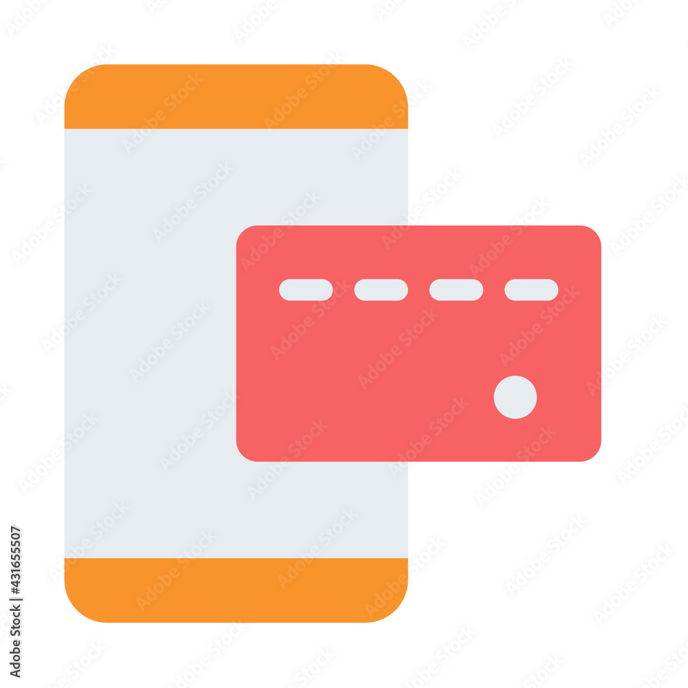 mobile payment transfer card single isolated icon with flat style mobile payment transfer card single isolated icon with flat style