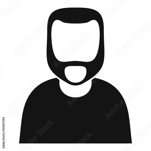 Illegal immigrant icon, simple style