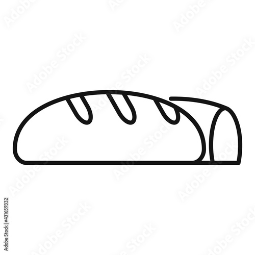 Bread for immigrants icon, outline style