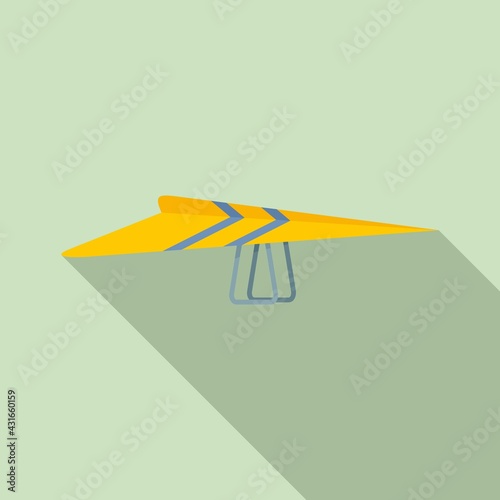 Paraplane icon, flat style