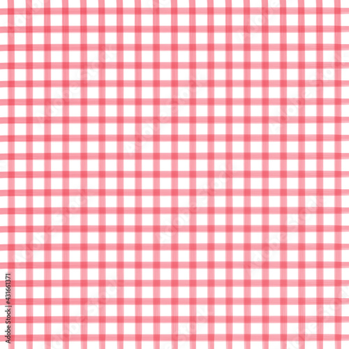 Red watercolor checkered pattern