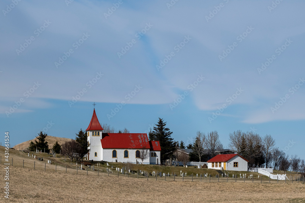 Church Oddi in south Iceland Church Oddi in south Iceland
